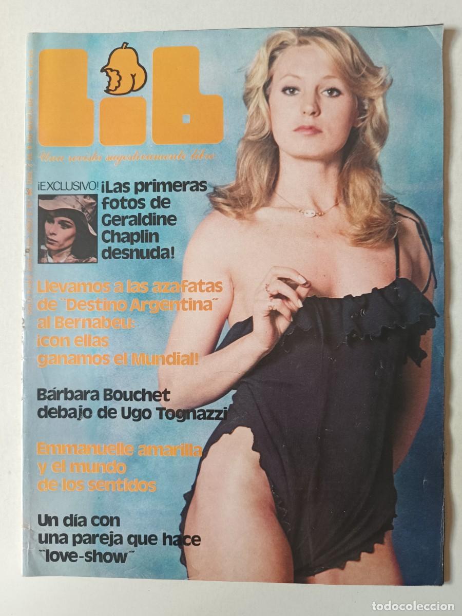 Journals: Revista LIB n&ordm; 80 Paola Corazzi Geraldine Chaplin Sara Mora Susana Estrada Eva Robin Barbara Bouchet