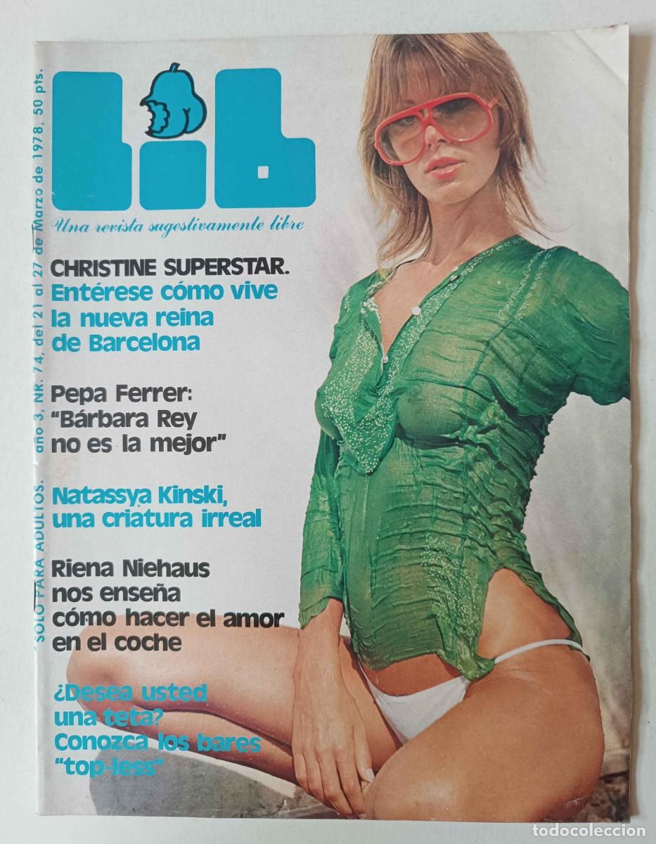 Journals: Revista LIB n&ordm; 74 Christine Berna Pepa Ferrer Nastassja Kinski Ver&oacute;nica Luj&aacute;n Rena Niehaus Destape