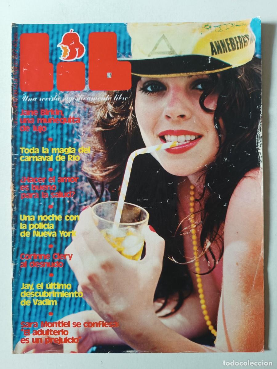 Journals: Revista LIB n&ordm; 18 Sara Montiel Corinne Cl&eacute;ry Jane Birkin Guillermina Motta Angela Jay Destape 1977