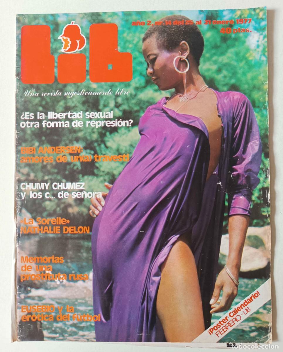 Riviste: Revista LIB n&ordm; 14 Bibi Andersen Travesti Anne Marie Rosier Nathalie Delon Susan Strasberg Ewa Aulin