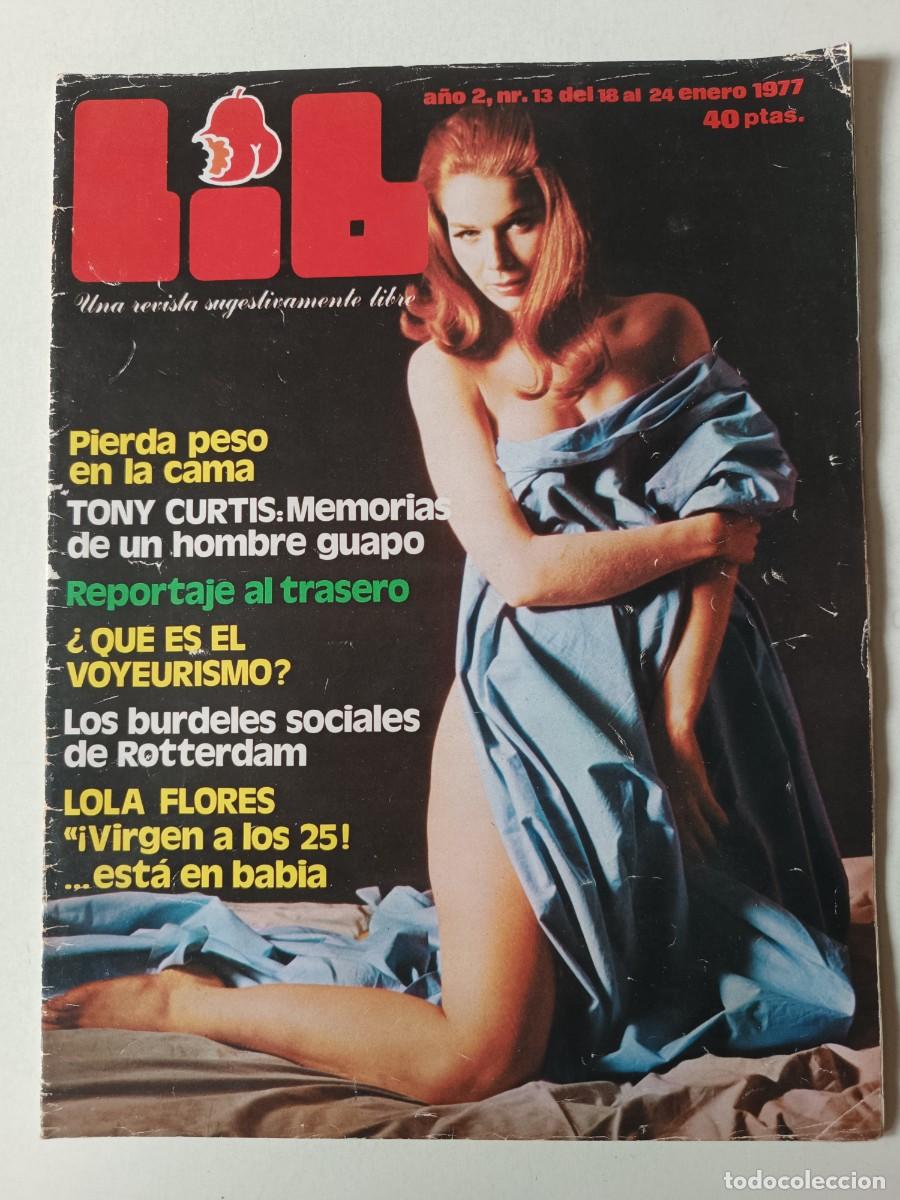 Journals: Revista LIB n&ordm; 13 Lola Flores Jane Birkin Tony Curtis Emmanuelle Arsan Annie Belle Al Cliver Destape