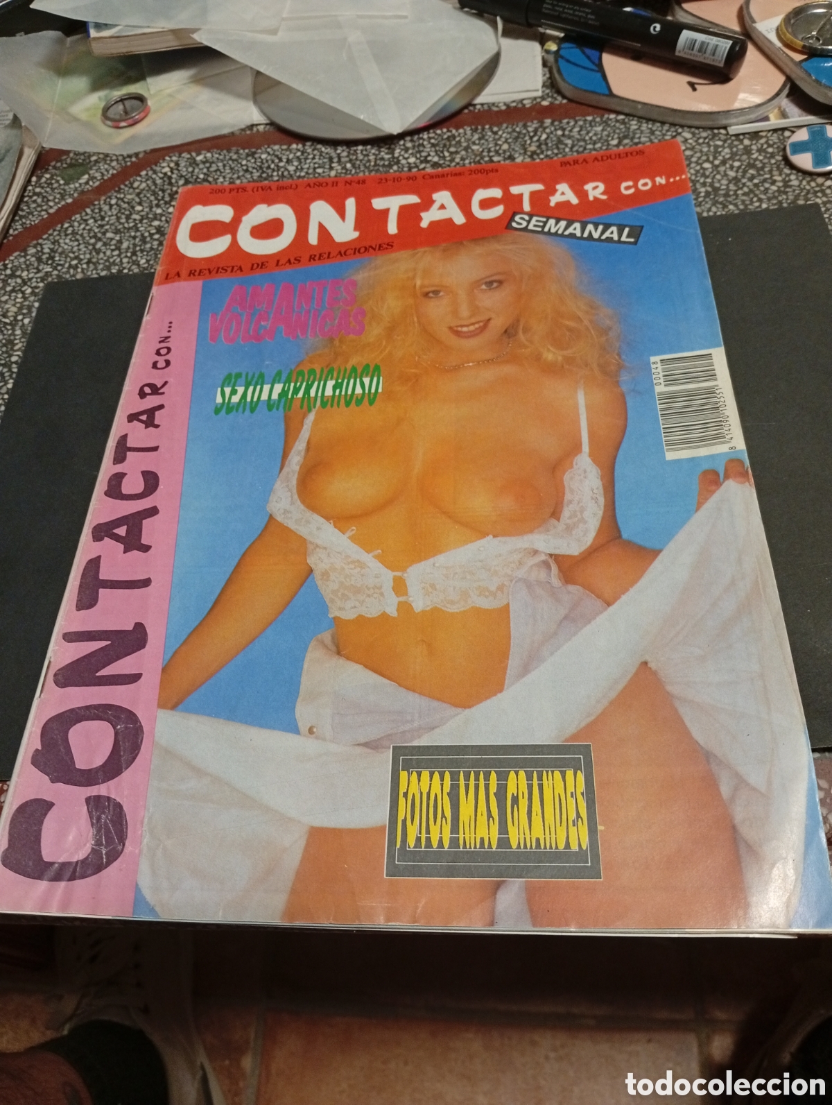 Magazines: Revista porno contactar con....1990
