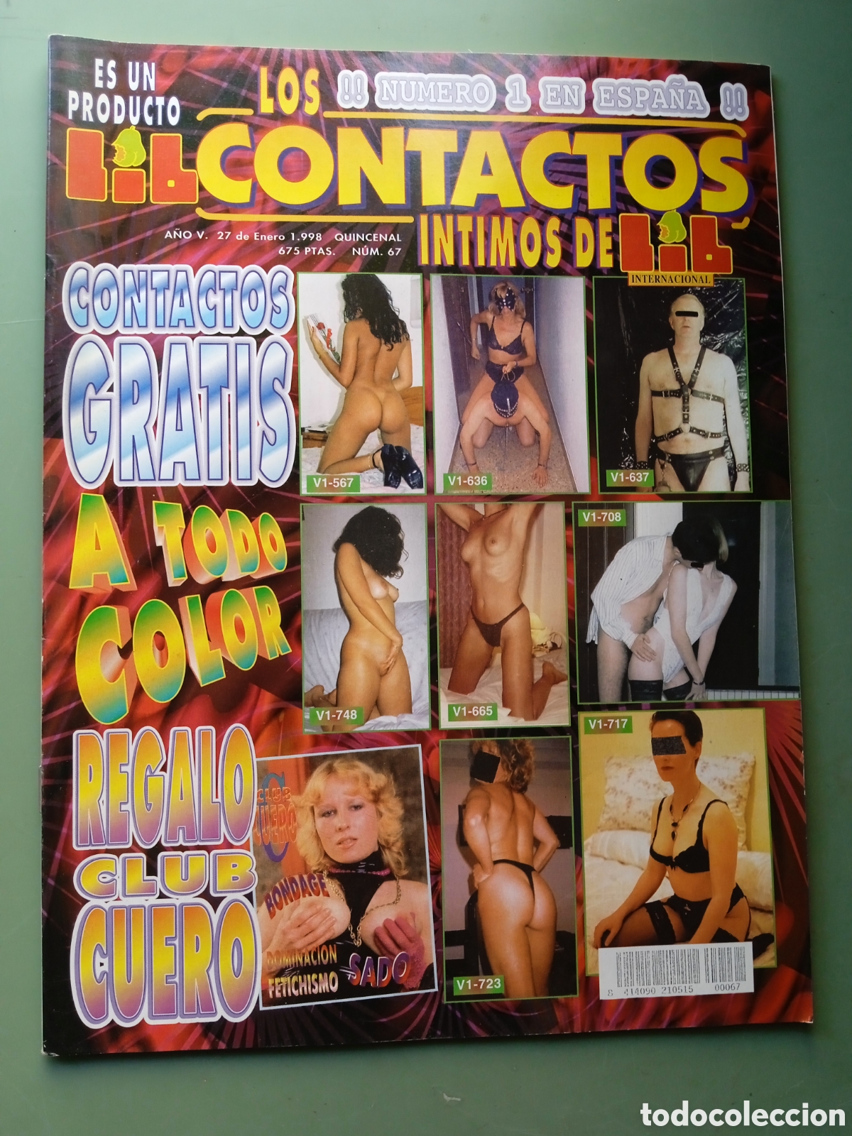 Magazines: Revista los contactos &iacute;ntimos de lib n&uacute;mero 67