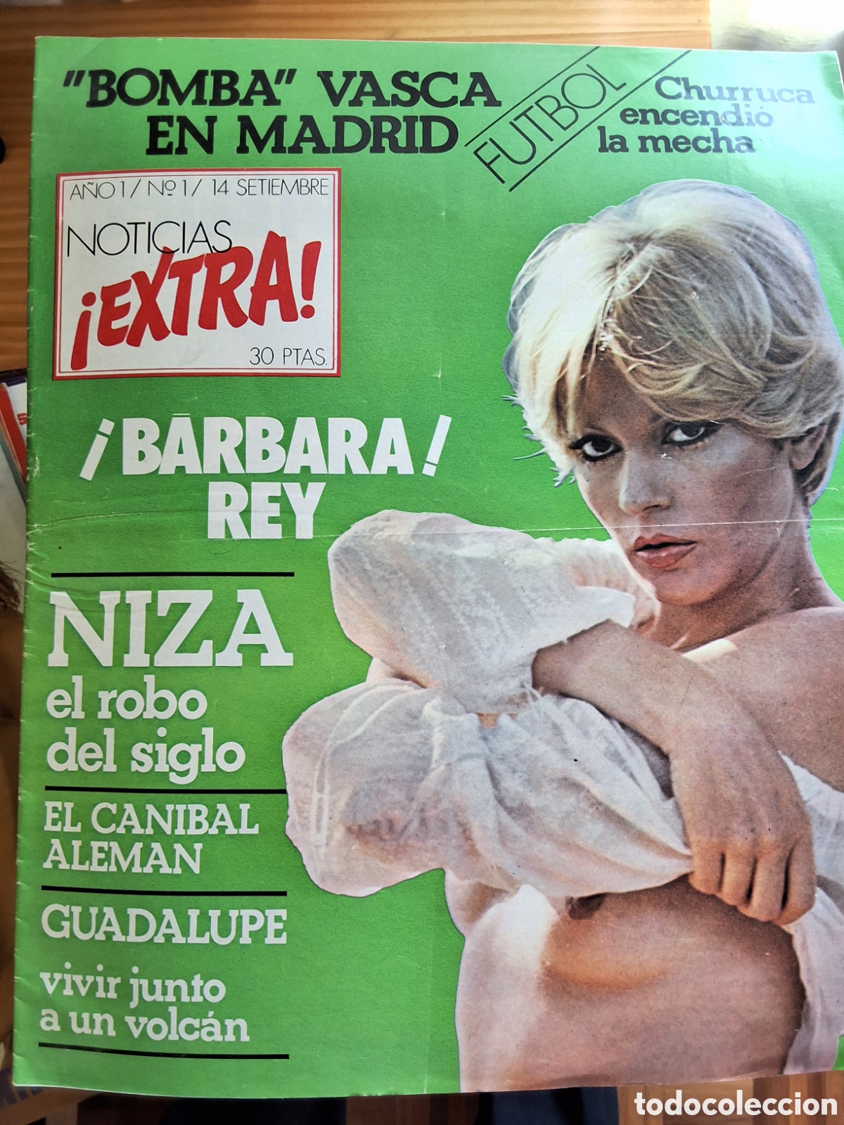 Journals: Noticias extra revista erotica espa&ntilde;ola n&uacute;mero 1 a&ntilde;o 1976 Barbara Rey