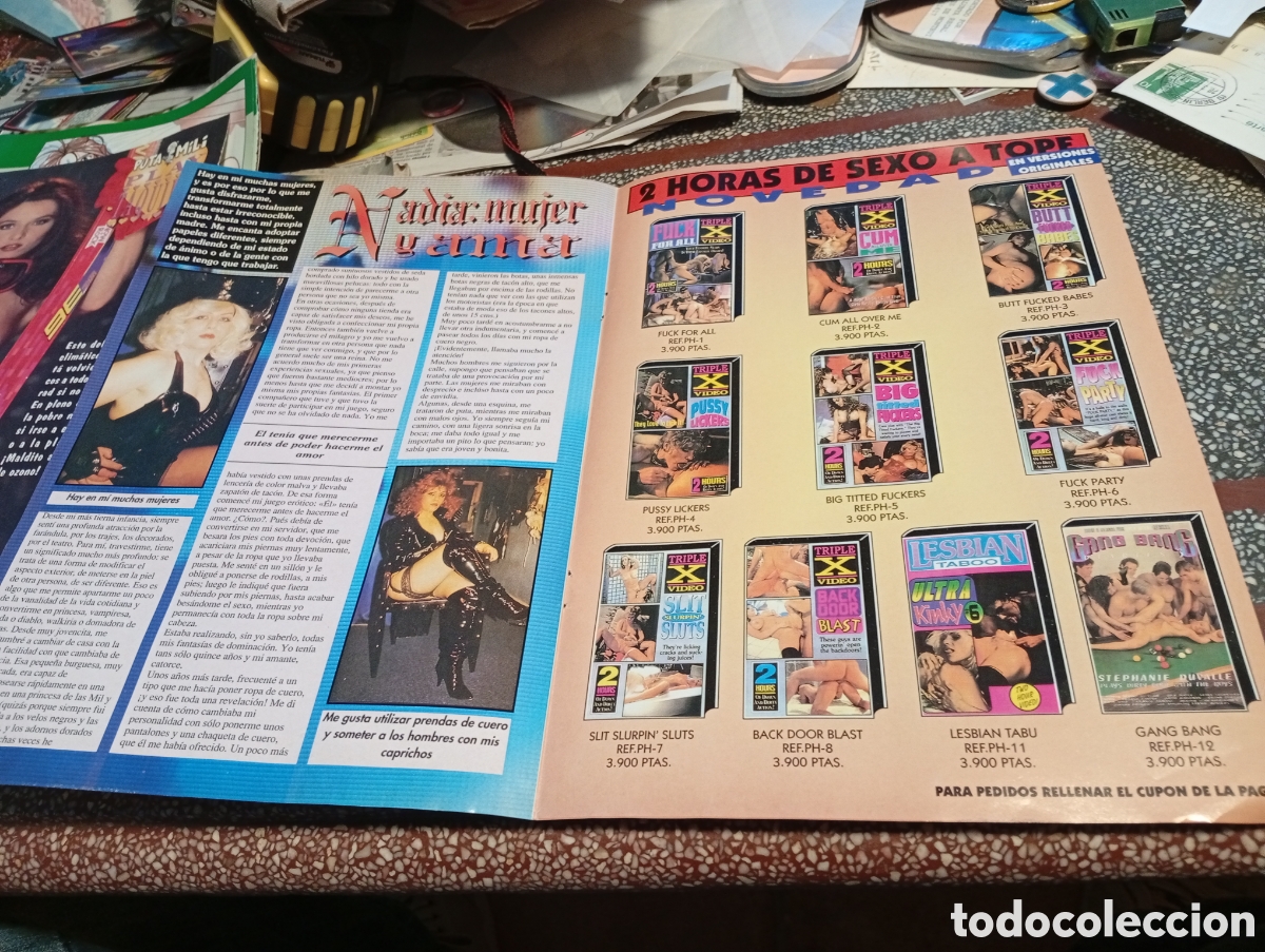 Journals: Recorte pagina cat&aacute;logo pel&iacute;culas porno VHS