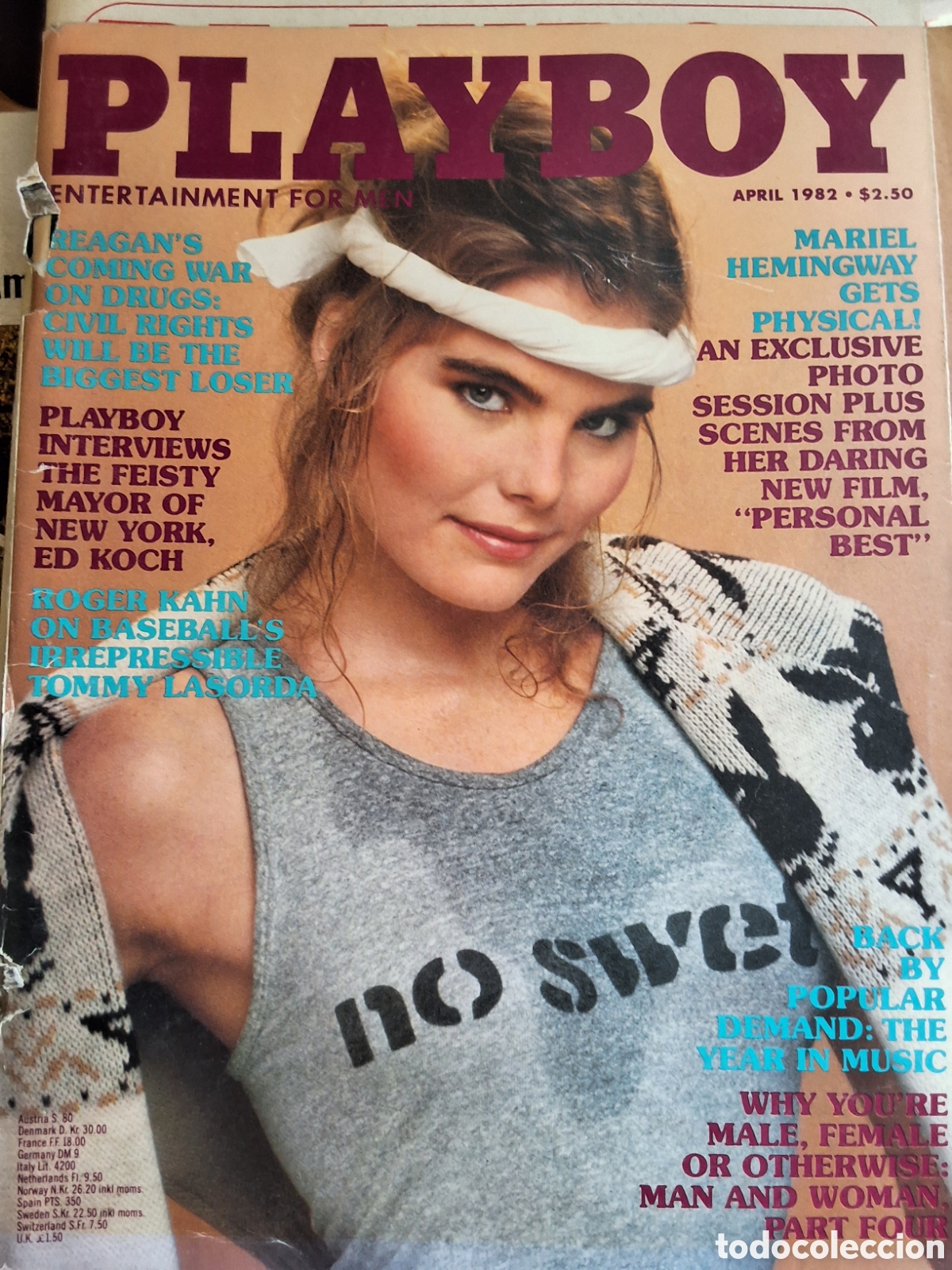 Journals: Playboy americano mensual revista erotica desnudos mujeres 1962/4 Mariel Hemingway Linda Vaughn