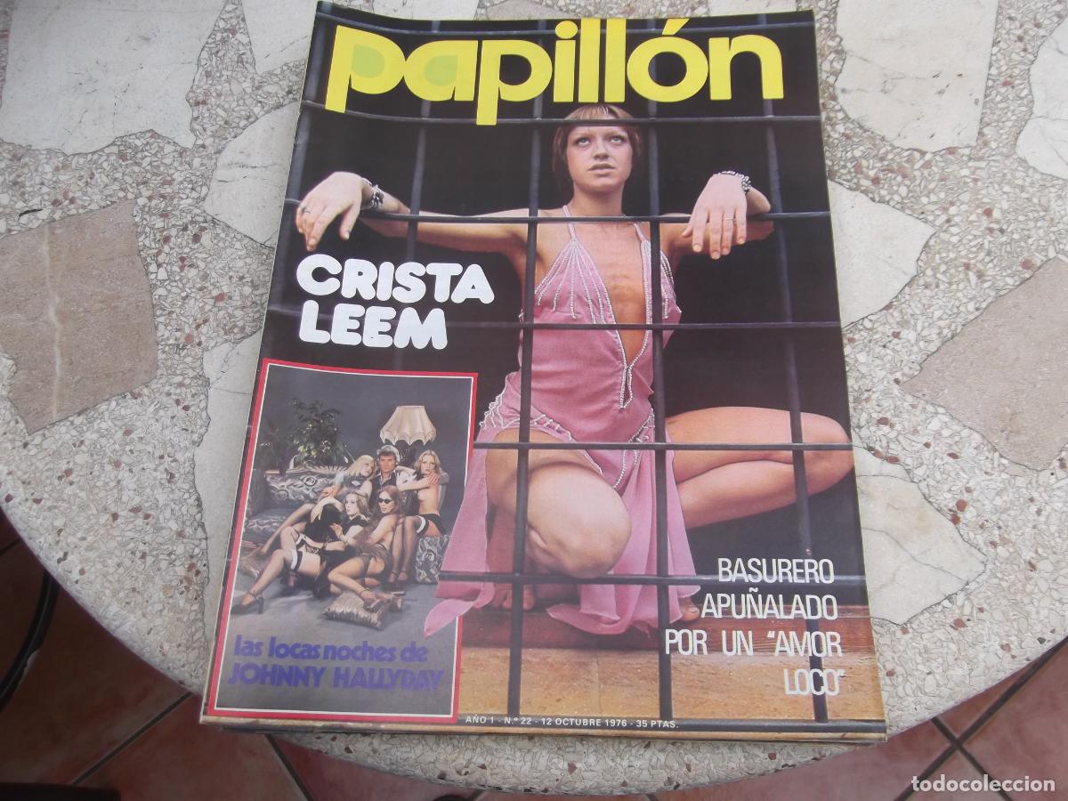 Journals: Papill&oacute;n 22, p&oacute;ster Christa Leem, Johnny Hollyday, Claudine Becarrie,