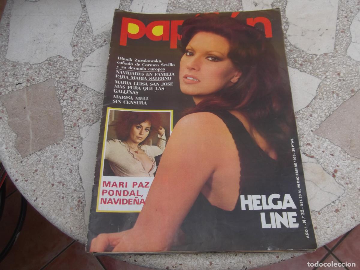Journals: Papill&oacute;n 32, p&oacute;ster Helga Line, Mari Paz Pondal, Marisa Mell