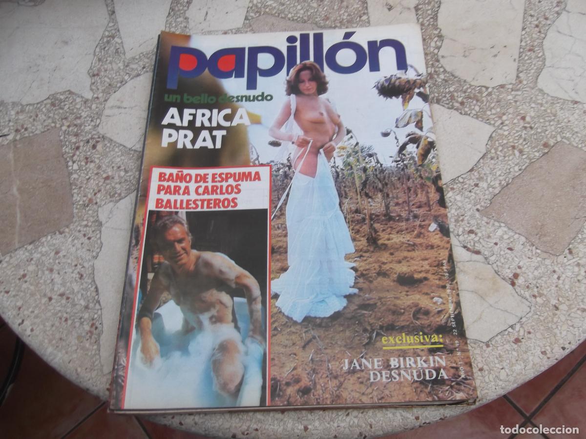 Journals: Papill&oacute;n 19, p&oacute;ster &Aacute;frica Prat, Carlos Ballesteros, Jane Birkin, Ang&eacute;lica Welch, Amel Amor,