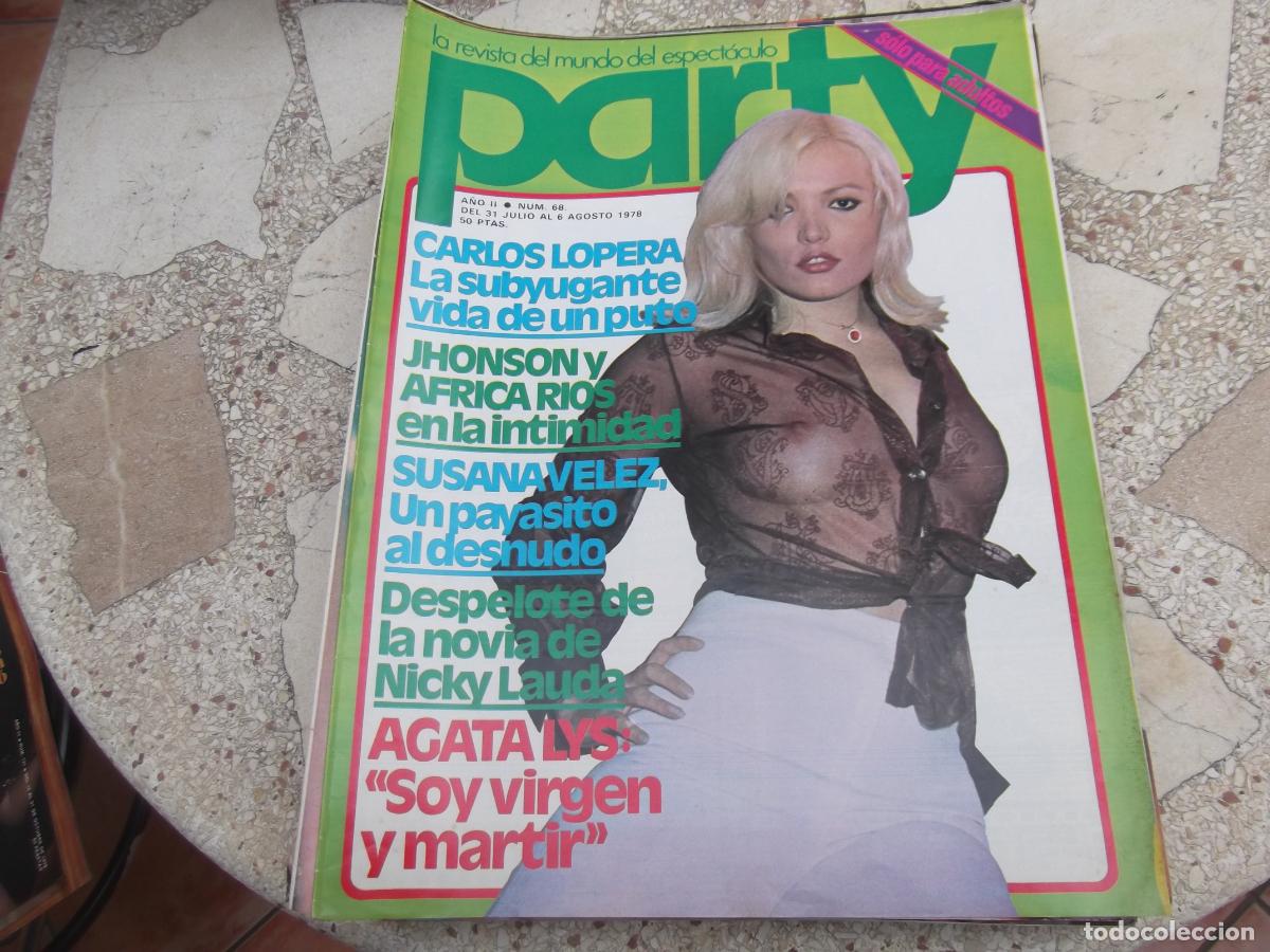 Zeitschriften: party n&ordm; 68, erotica, poster henry berner, agata lys, carlos lopera susana velez, iva y vanessa