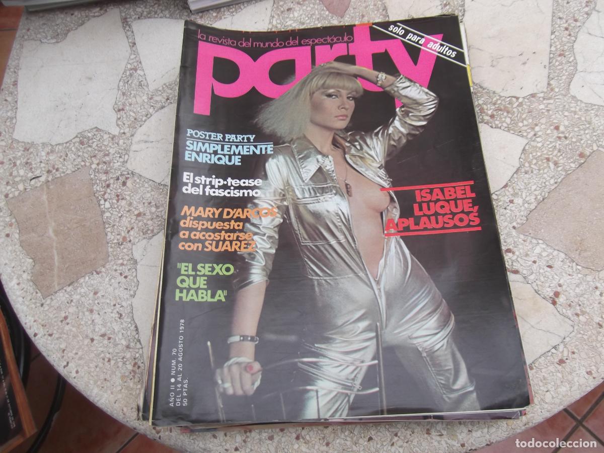 Zeitschriften: party n&ordm; 70, erotica, poster enrique, isabel luque, mary d'arcos, gobaya, claudia roman