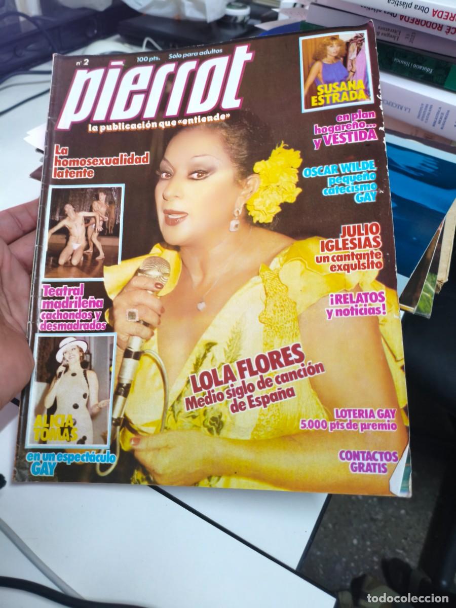 Magazines: REVISTA EROTICA GAY PIERROT N&ordm; 2 LOLA FLORES JULIO IGLESIAS SUSANA ESTRADA