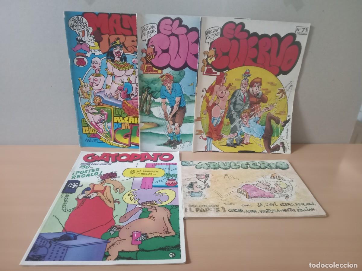 Journals: LOTE DE 5 REVISTAS PARA ADULTOS.A&Ntilde;OS 80