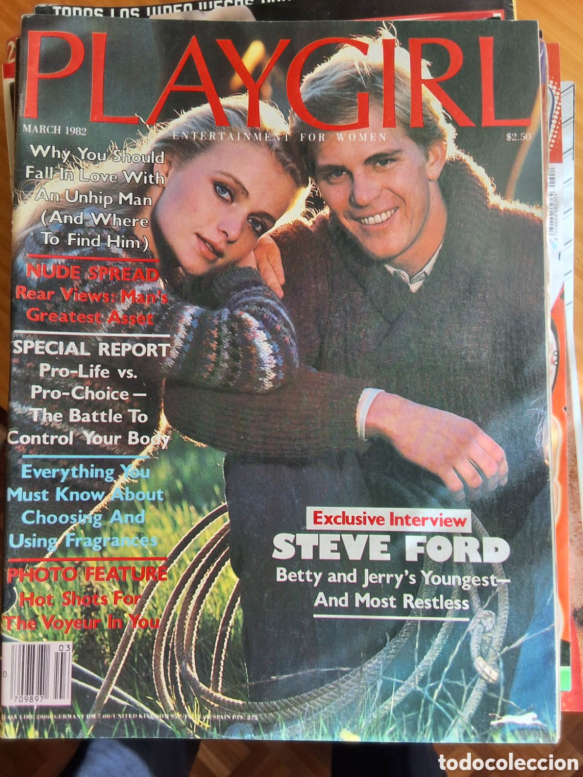 Zeitschriften: Playgirl americano revista er&oacute;tica desnudos masculinos 1982/3 Steve Ford
