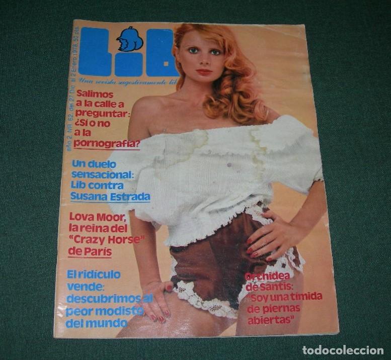 Journals: REVISTA ADULTOS LIB N&ordm; 62 CON P&Oacute;STER - A&Ntilde;O 1978 - LOVA MOOR - SUSANA ESTRADA - ORCHIDEA DE SANTIS -