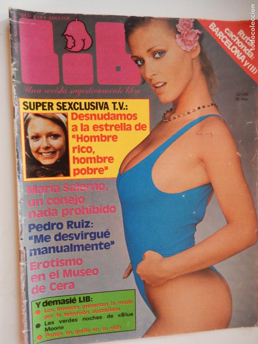 Journals: LIB N&ordm; 170- 1980- REVISTA EROTICA -MARIA SALERNO - ESTRELLA DE HOMBRE RICO HOMBRE POBRE
