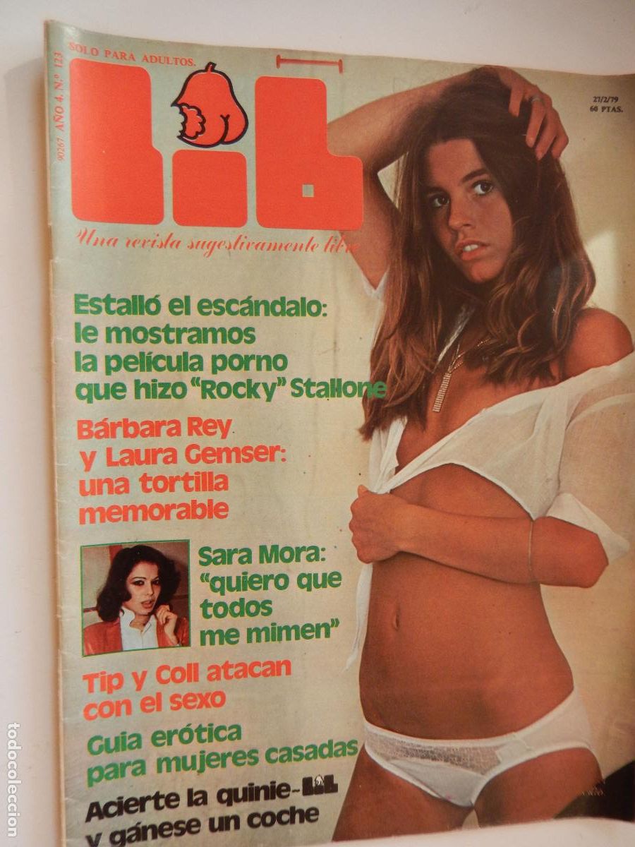 Journals: LIB N&ordm; 123- 1979- REVISTA EROTICA -- BARBARA REY Y LAURA GEMSER UNA TORTILLA- SARA MORA