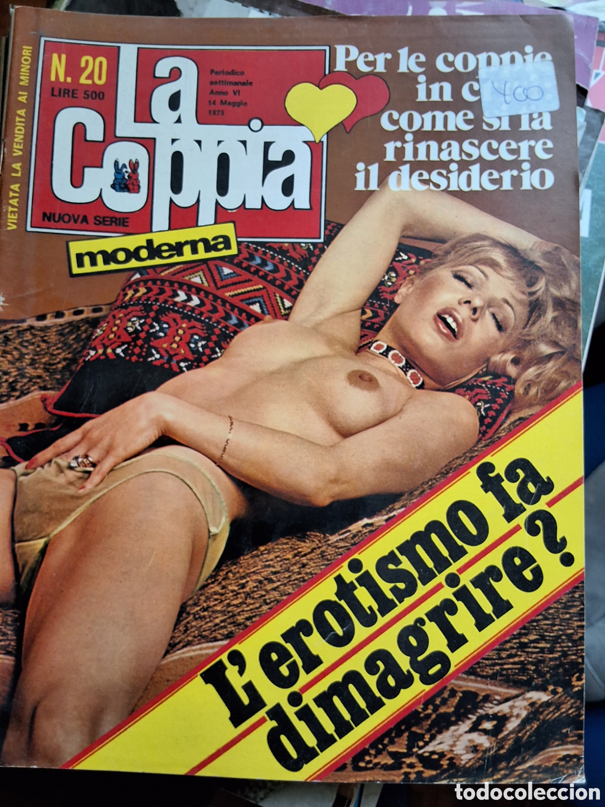 Magazines: La coppia moderna revista erotica italiana desnudos mujeres 1975/5/14