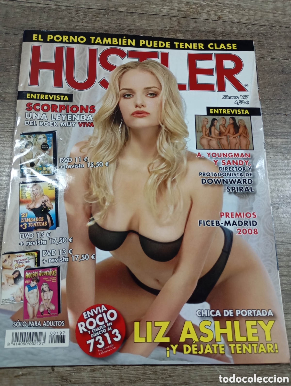 Journals: Revista erotica. Hustler n.197. Portada Liz Ashley