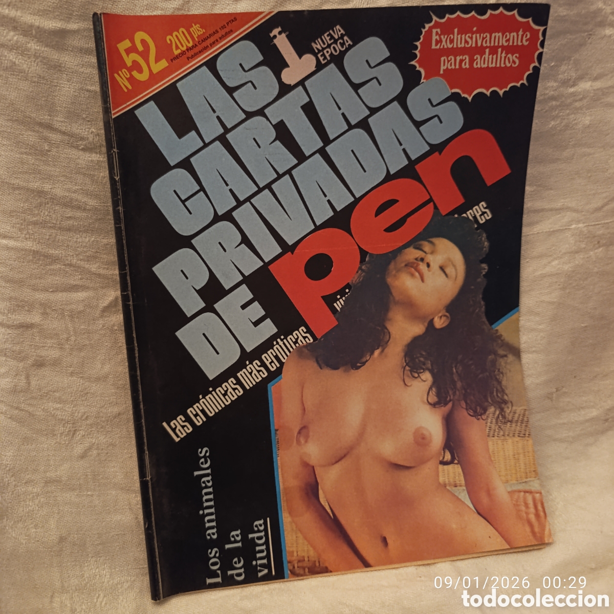 Journals: LAS CARTAS PRIVADAS DE PEN, NUMERO 52,ADULTOS,PORNO A&Ntilde;OS 80.