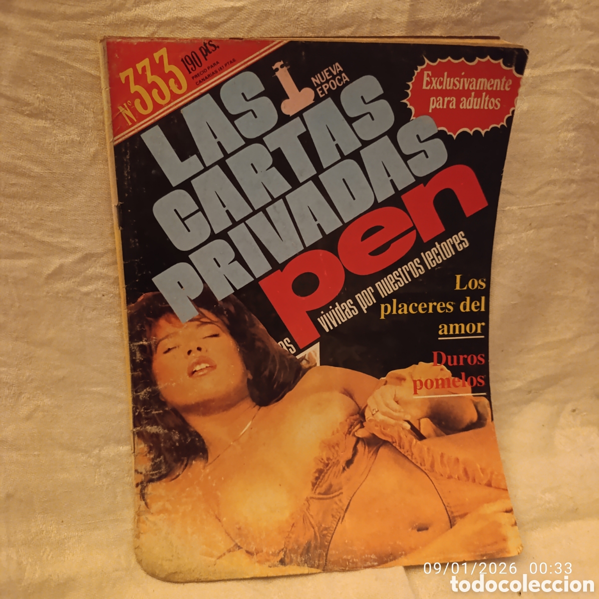 Journals: LAS CARTAS PRIVADAS DE PEN, NUMERO 333,ADULTOS,PORNO A&Ntilde;OS 80.