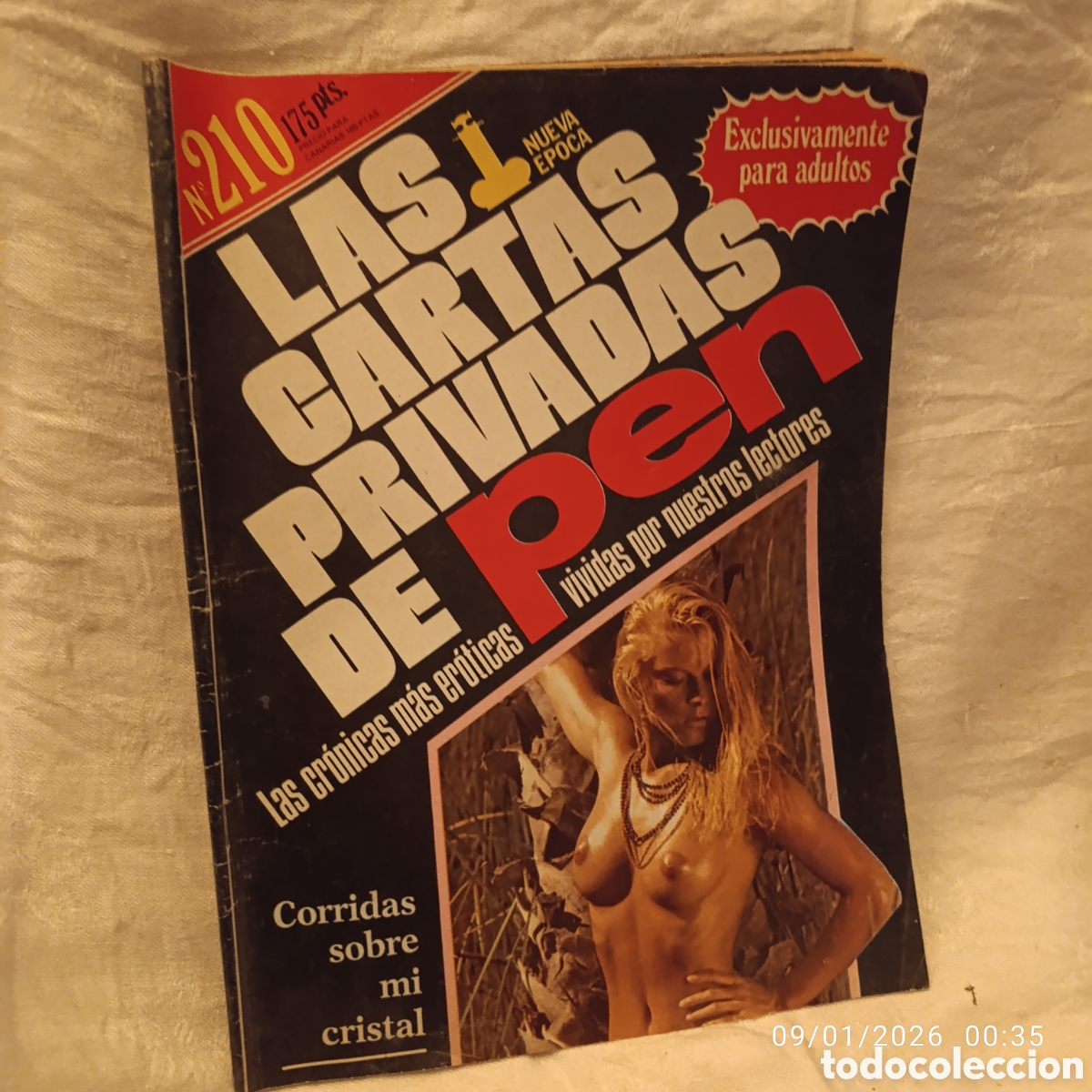 Journals: LAS CARTAS PRIVADAS DE PEN, NUMERO 210,ADULTOS,PORNO A&Ntilde;OS 80.