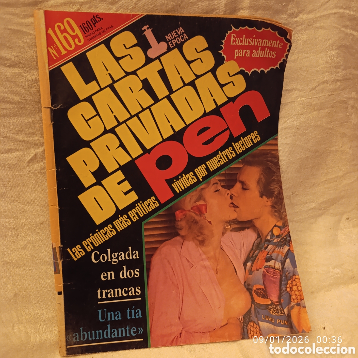 Journals: LAS CARTAS PRIVADAS DE PEN, NUMERO 169,ADULTOS,PORNO A&Ntilde;OS 80.