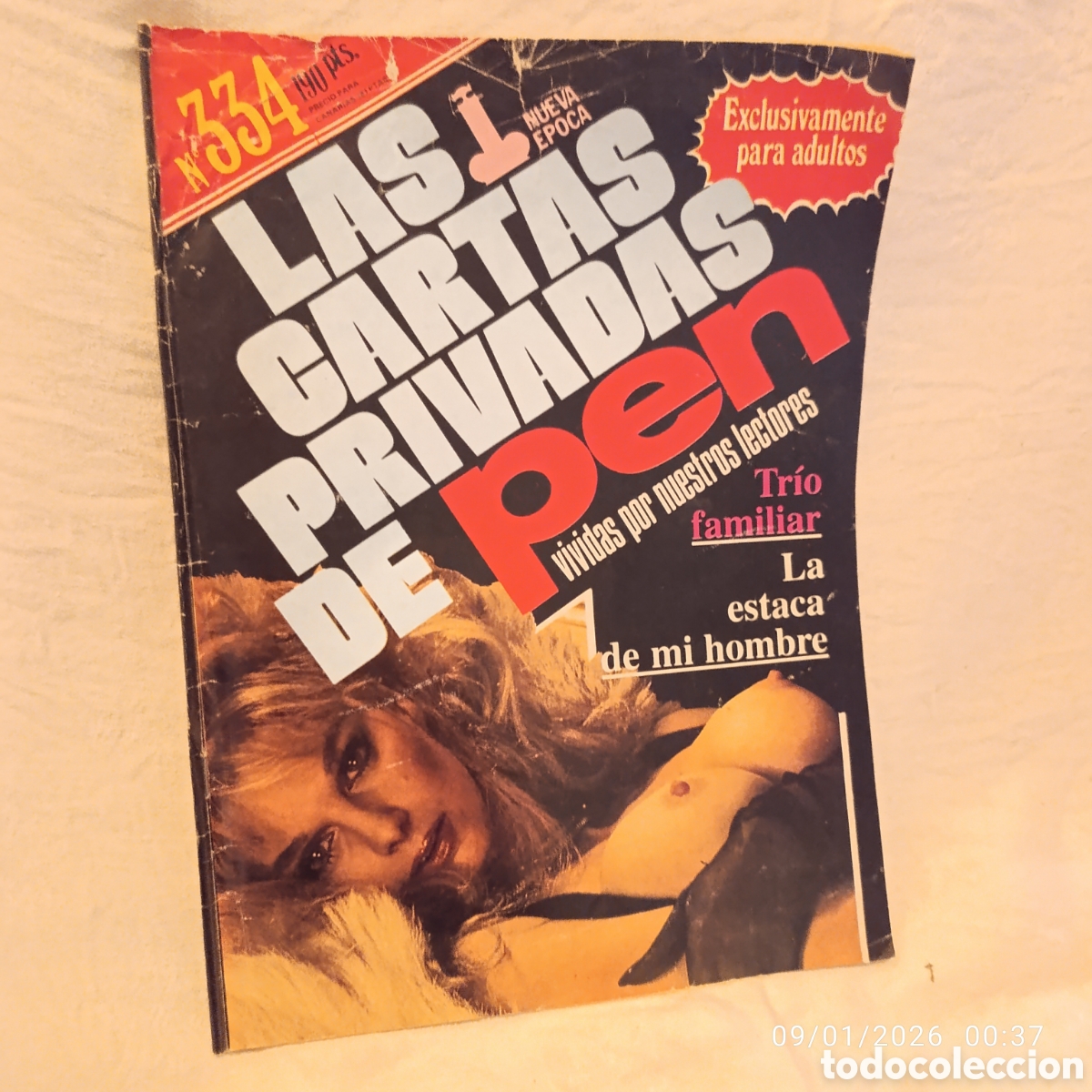 Journals: LAS CARTAS PRIVADAS DE PEN, NUMERO 334,ADULTOS,PORNO A&Ntilde;OS 80.
