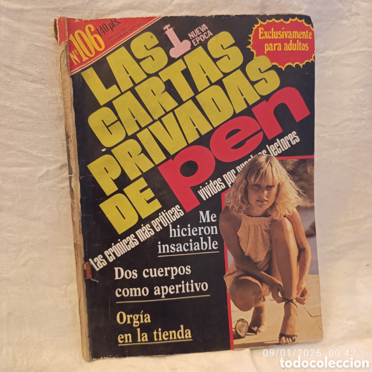 Journals: LAS CARTAS PRIVADAS DE PEN, NUMERO 106,ADULTOS,PORNO A&Ntilde;OS 80.