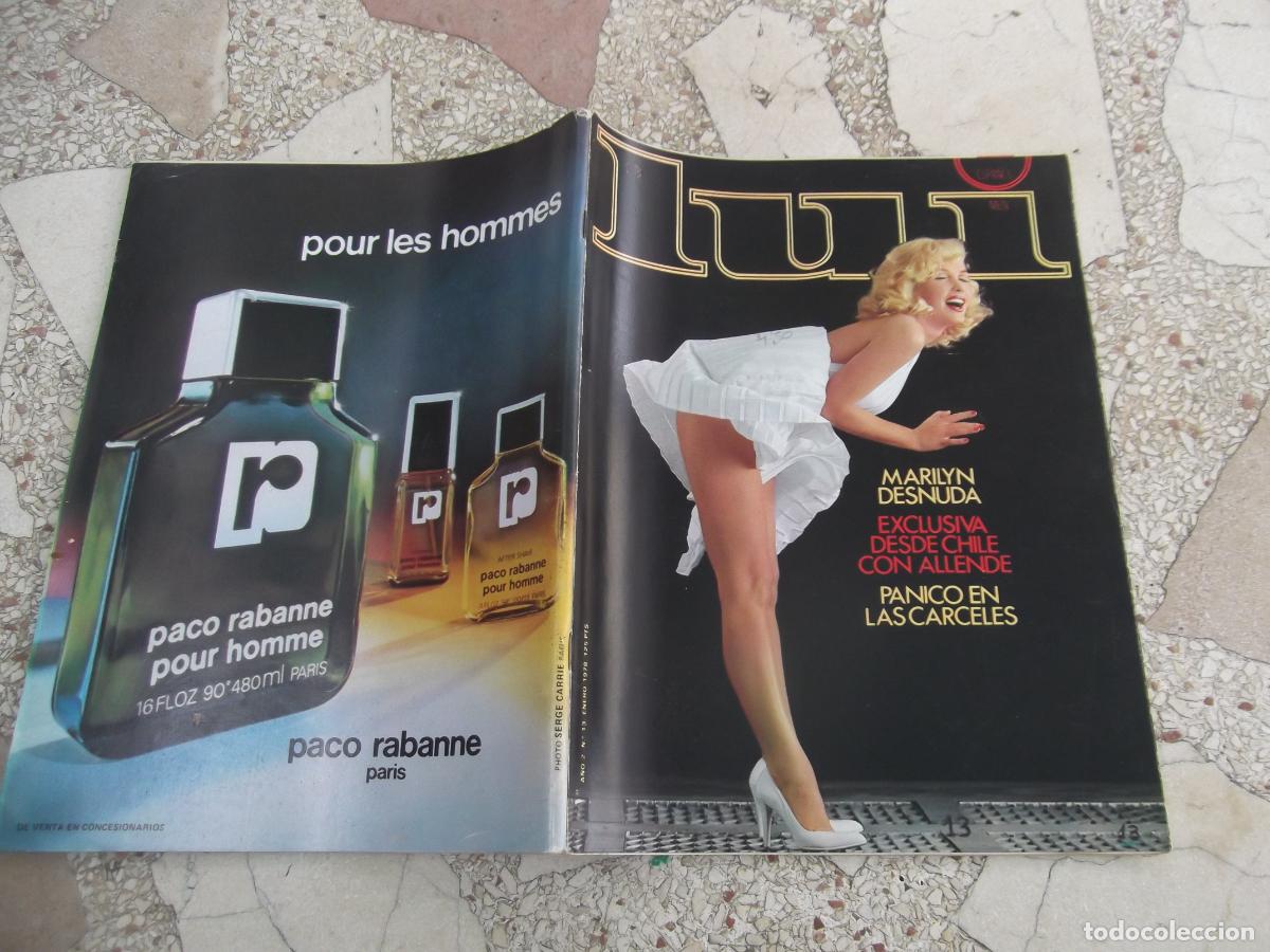 Riviste: lui, n&ordm; 13, imitadora marilyn desnuda, chile allende, revista erotica espa&ntilde;ola solo para adultos