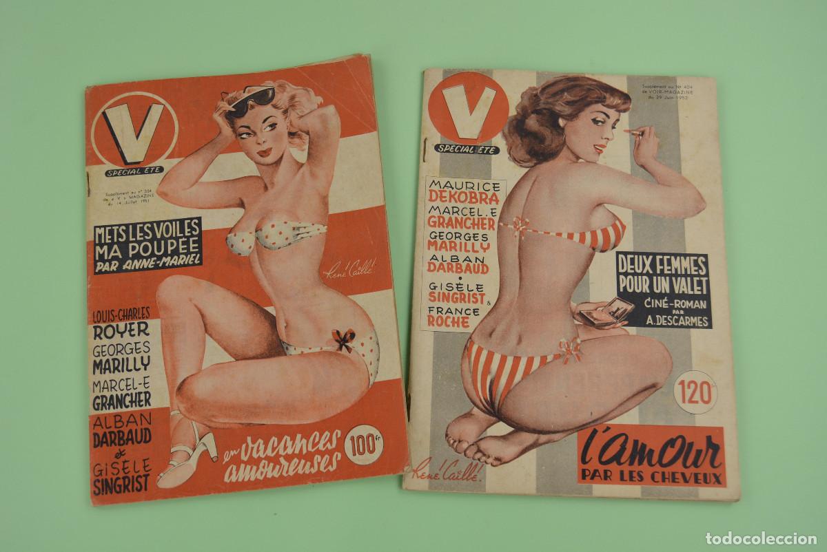 Revistas: 2 REVISTAS ER&Oacute;TICAS V. 1951-52. 8X26CM. CADA UNA.