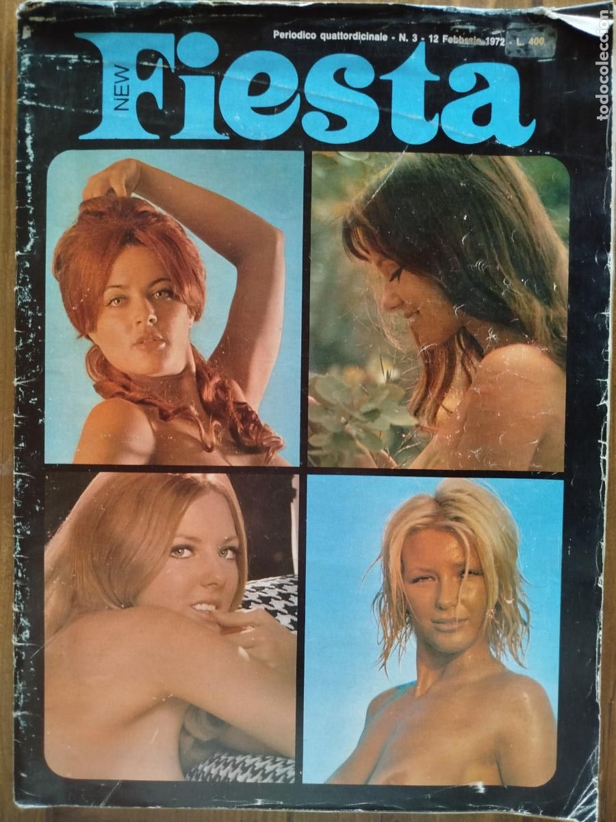 Magazines: MAGAZINE NEW FIESTA NR 3 1972. EROTIC, NUDES, VINTAGE . B/W AND COLOR