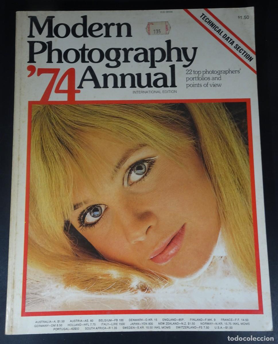 Revistas: MAGAZINE FOTOGRAF&Iacute;A ,MODERN PHOTOGRAPHY ANNUAL 1974, VINTAGE, VER FOTOS