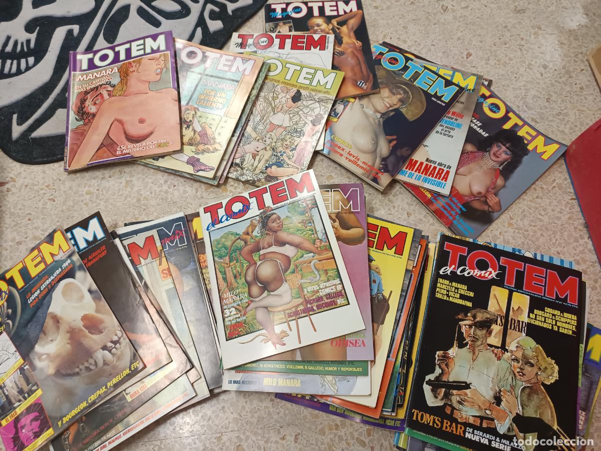Revistas: INCRE&Iacute;BLE LOTE DE 64 EJEMPLARES DE TOTEM EL COMIX . TOUTAIN . ER&Oacute;TICO, PORNOGRAF&Iacute;A,