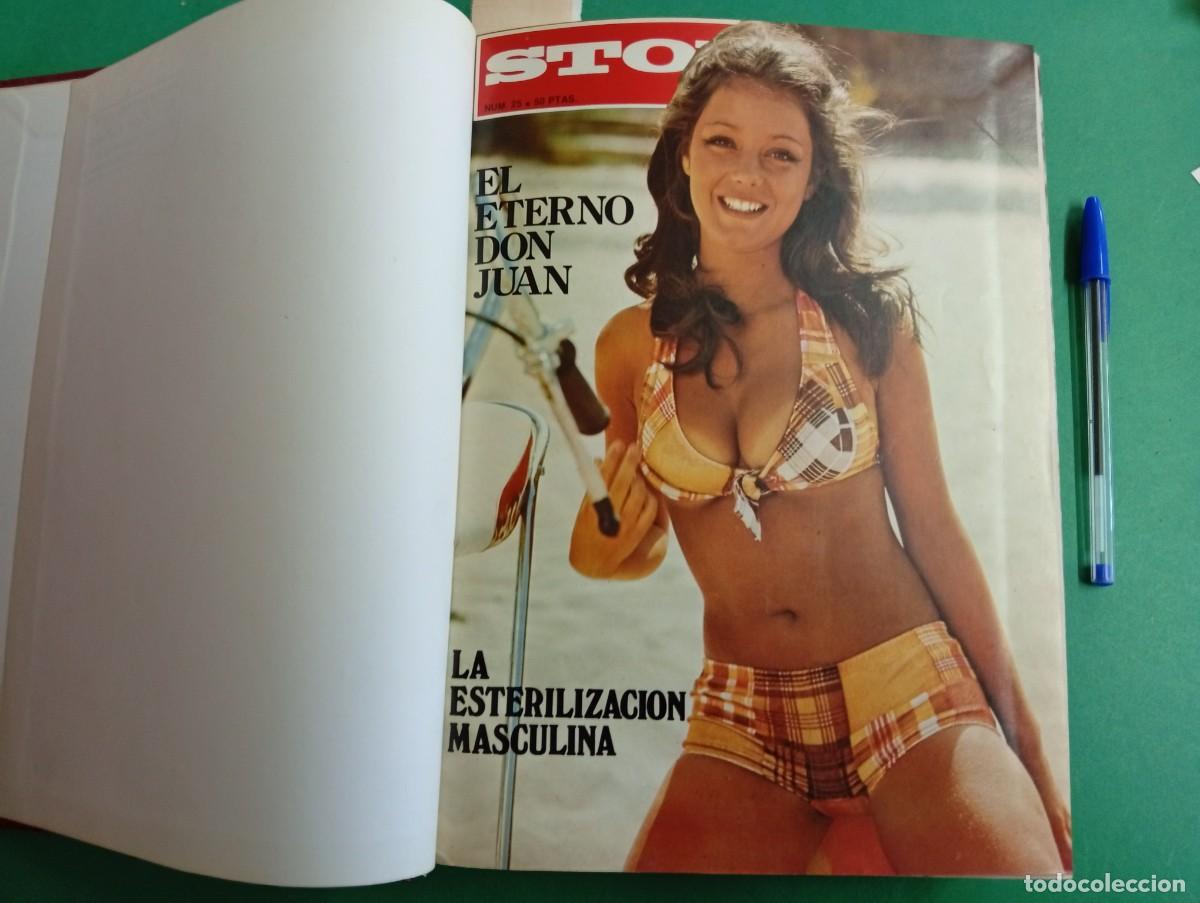 Revistas: Antiguo tomo er&oacute;tico revista Stop. N&uacute;meros 25 al 38. A&ntilde;o 1976.