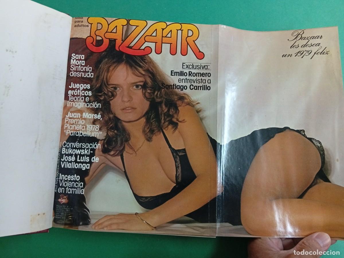 Revistas: Antiguo tomo er&oacute;tico revista BAZAAR. N&uacute;meros 24 al 30. A&ntilde;o 1978-79.