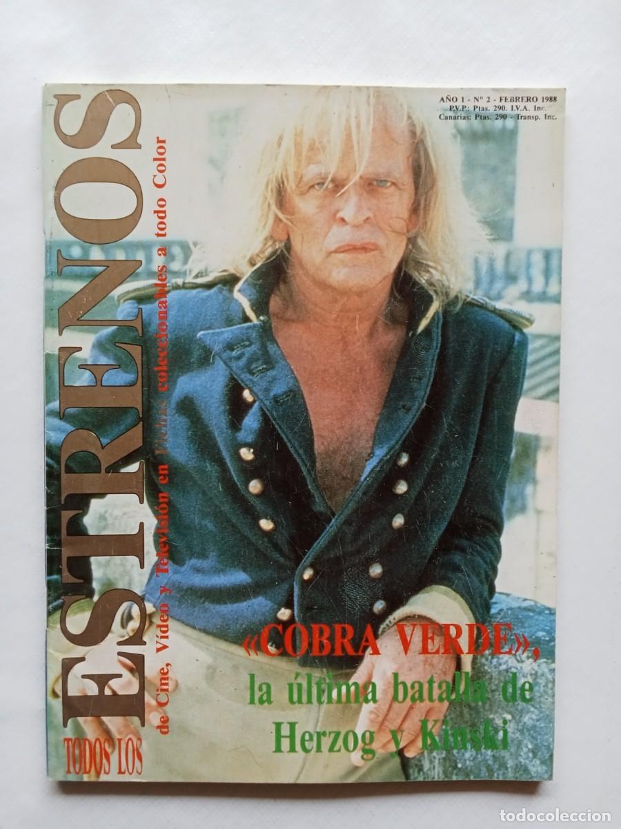 Zeitschriften: TODOS LOS ESTRENOS N&ordm; 2 1988 EL IMPERIO DEL SOL Spielberg COBRA VERDE Oliver Stone WALL STREET Porno