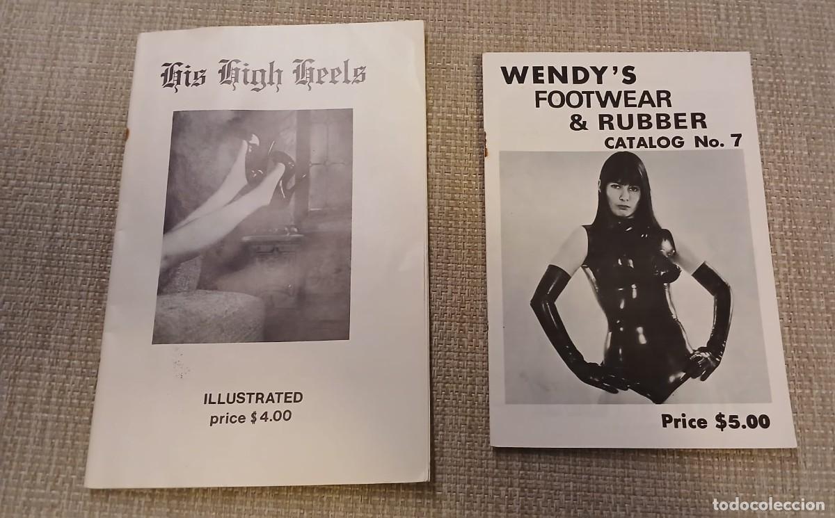 Revistas: Lote cat&aacute;logo de zapatos y fanzine con relato ilustrado, fetichismo, bondage
