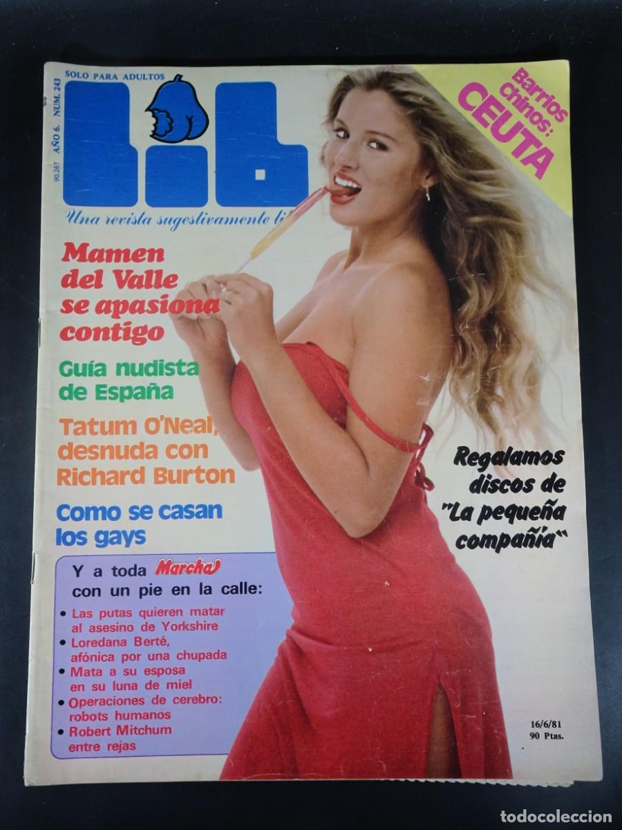 Revistas: MAGAZINE ER&Oacute;TICO LIB, N&ordm; 243, MAMEN DEL VALLE, TATUM O'NEAL, SUPLEMENTO MARCHA, VER FOTOS Y ESTADO