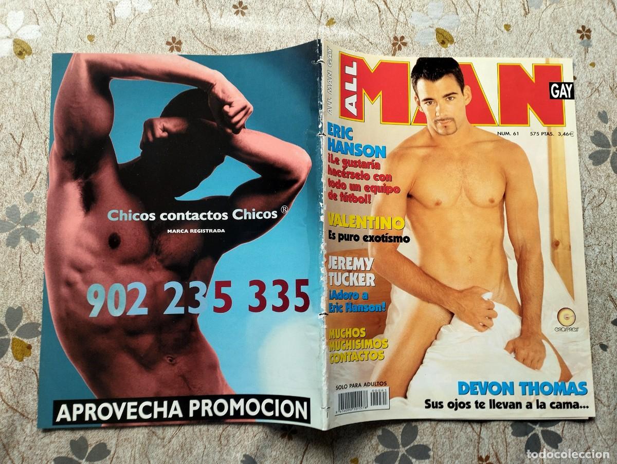 Revistas: Revista Erotica Gay ALL MAN N&ordm; 61 / ERIC HANSON, JEREMY TUCKKER, DEVON THOMAS