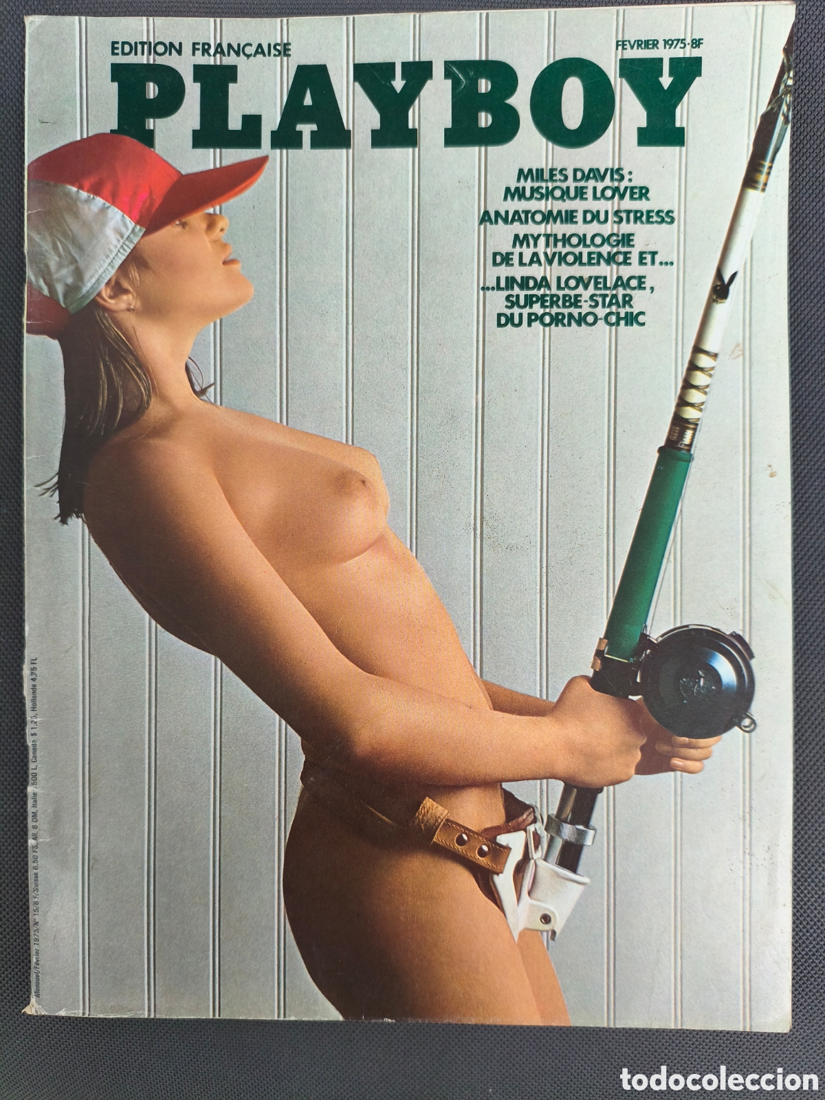 Journals: PLAYBOY FEBRERO 1975 EDICI&Oacute;N FRANCESA LINDA LOVELACE LAURA MISCH MILES DAVIS ANTHONY BURGESS