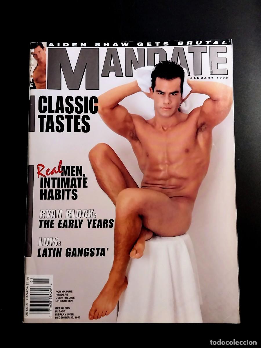 Revistas: MANDATE JANUARY 1998 - AIDEN SHAW - RYAN BLOCK - GAY MAGAZINE