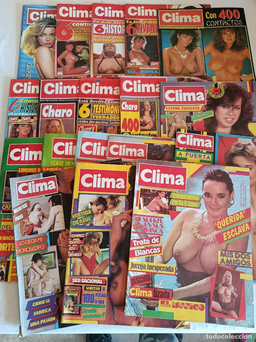 Revistas: Lote 18 revistas adultos clima