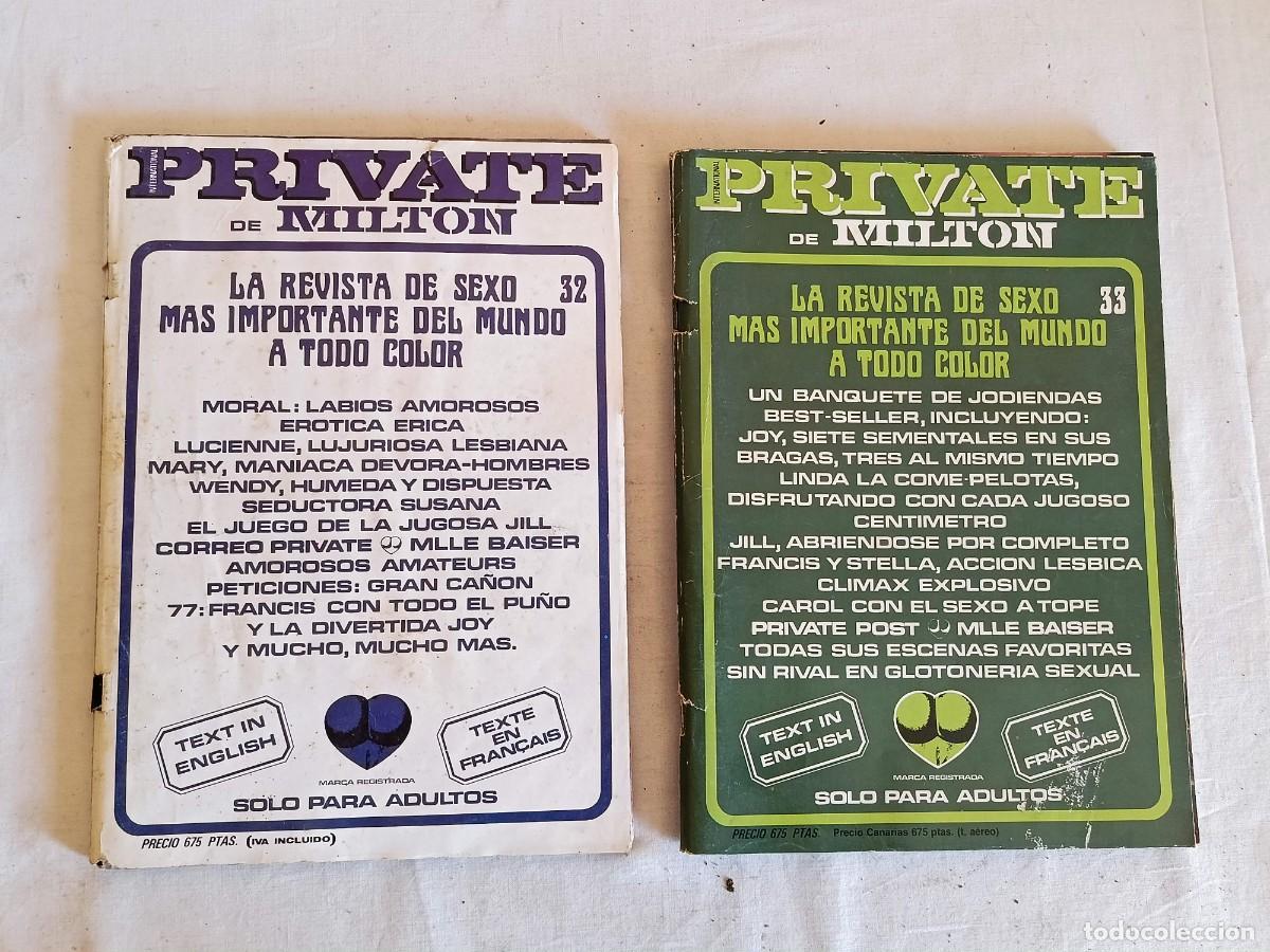 Revistas: Revistas Private de Milton 32 y 33