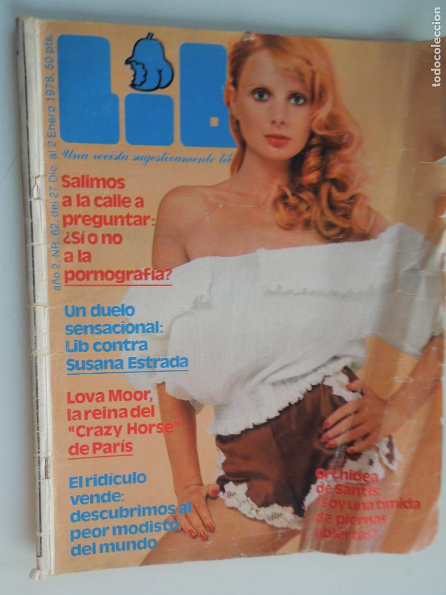 Revistas: LIB N&ordm; 7062 - 01-1978 - REVISTA EROTICA -SUSANA ESTRADA - LOVA MOOR - CON SUPLEMENTO