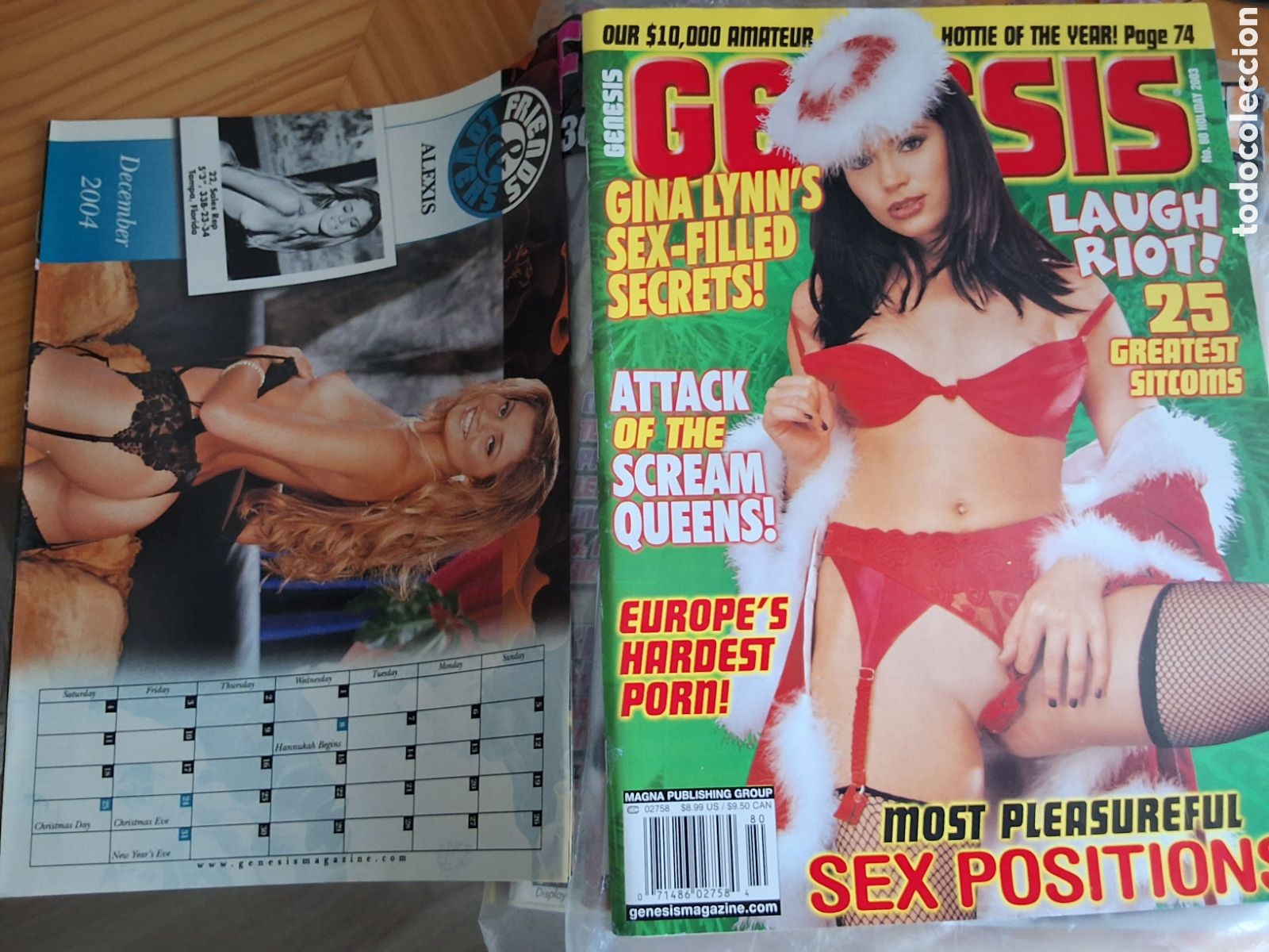 Riviste: Genesis revista erotica americana desnudos mujeres 2003/H incluye calendario Gina