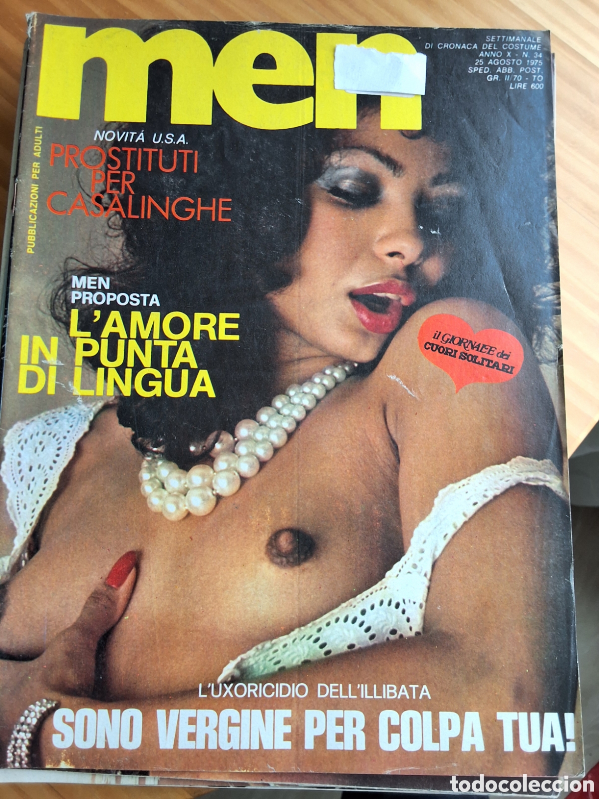 Riviste: Men revista erotica italiana desnudos mujeres a&ntilde;o 1975/8