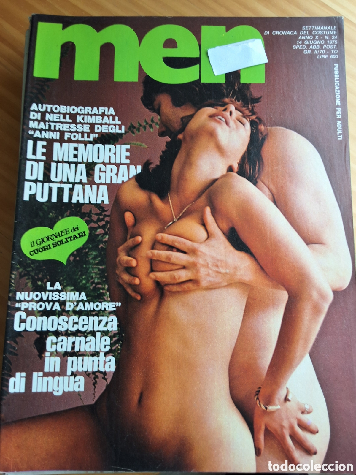 Riviste: Men revista erotica italiana desnudos mujeres a&ntilde;o 1975/6
