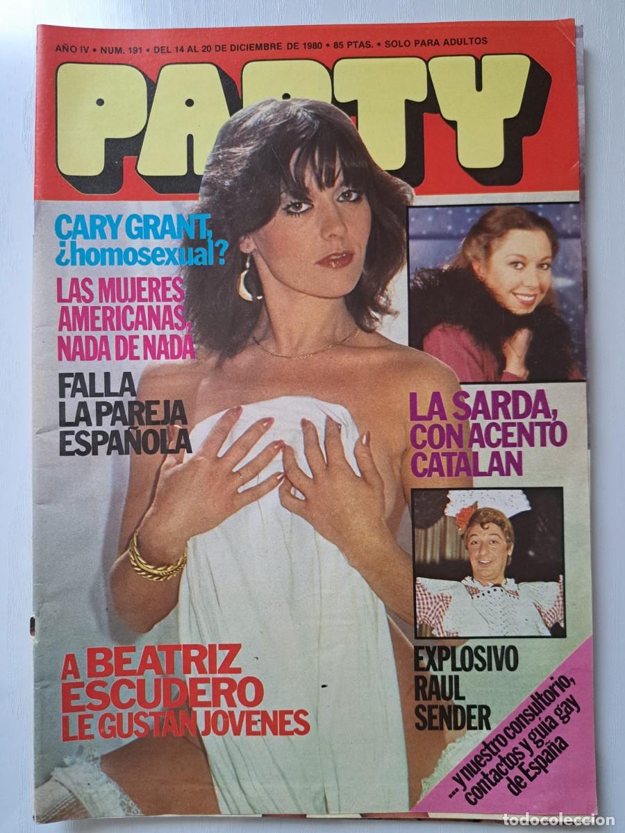 Revistas: Revista Party n&deg; 191. Cary Grant / Raul Sender / Almod&oacute;var / Fabio Testi. LGTBIQ+