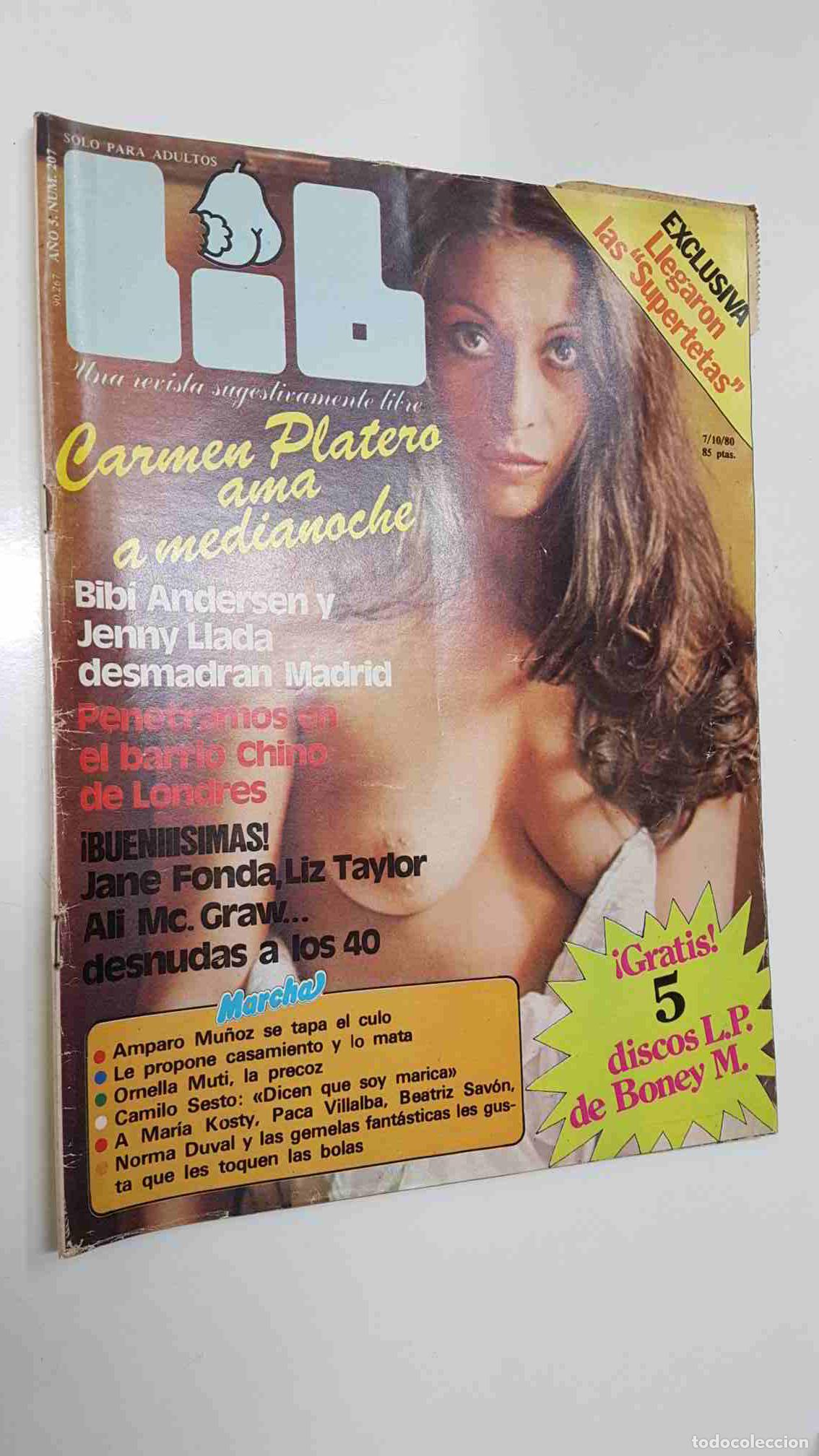 Magazines: revista Lib: a&ntilde;o 5, num 207 (7-10-80) - Bibi Anderson, Herma Voss. Suplemento Marcha num 31